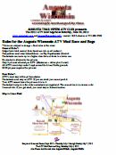 ATV Mud Race Rules and Schedule for Augusta Wi Bean and Bacon Days