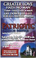 Patriotic Church Service Haycreek