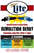 2015 Demolition Derbey Augusta Wisconsin July 4