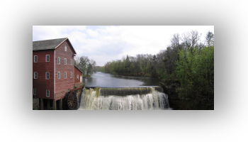 Augusta Wisconsin Dells Mill Spring Panorama 2005 (revised)