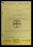 1954 Phone Book