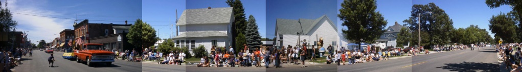 Bean and Bacon Days Parade Panorama