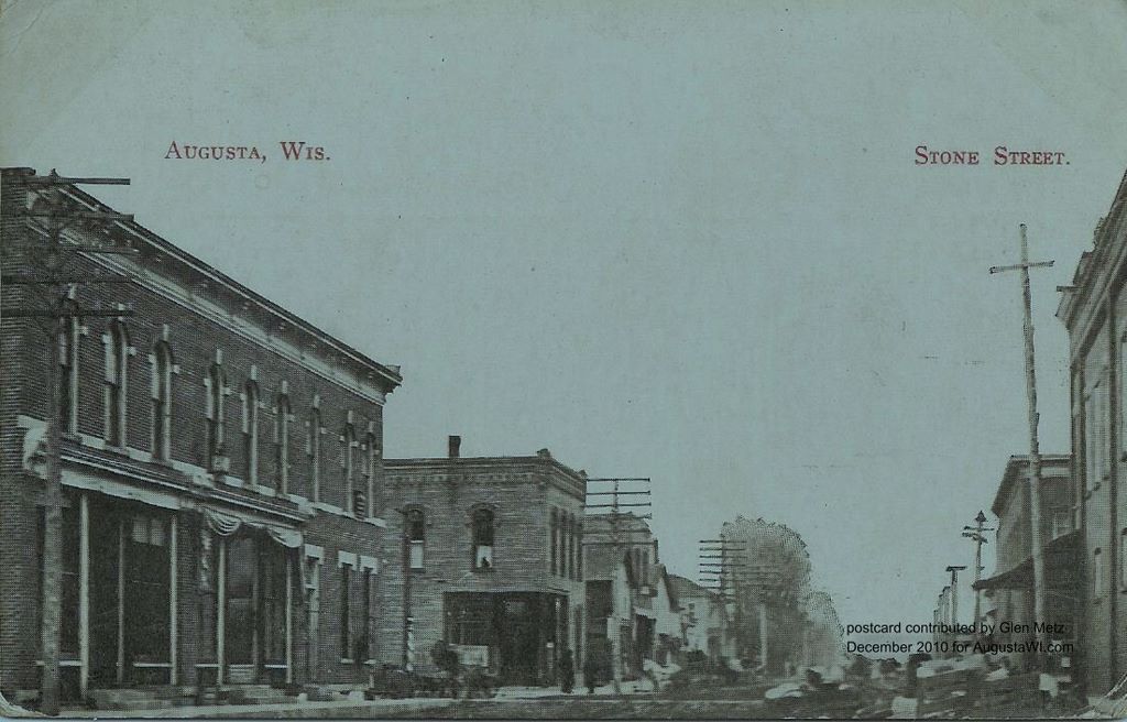 Stone Street Augusta Wi 1910