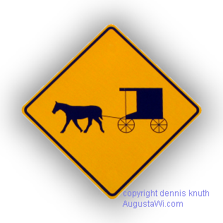Amish Road Sign The Amish in Augusta Wisconsin