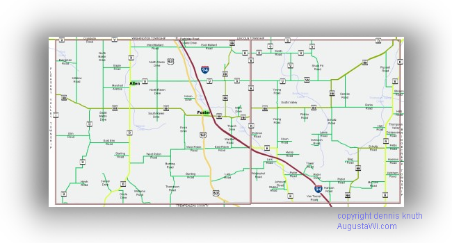 Townships of Otter and Clear Creek Wisconsin