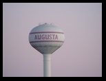 Augusta Water Tower in Augusta Winter