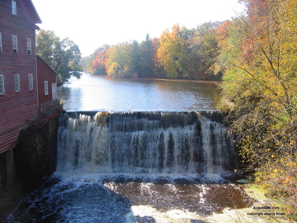 Dells Mill Museum Autumn in Augusta Wisconsin