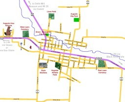 Augusta Wisconsin City Street Map